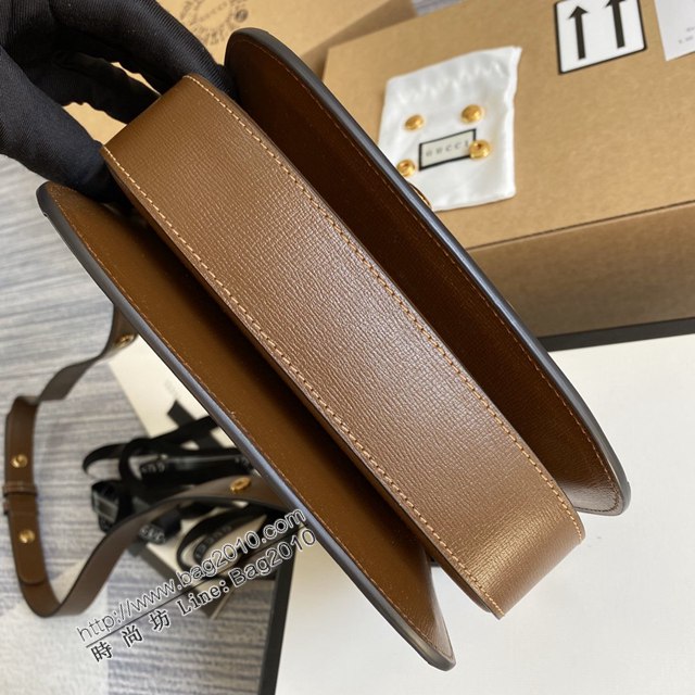 Gucci新款原廠皮女包 古馳1955Horsebit Bag Gucci經典馬銜扣迷你小號單肩斜挎女包 602205  ydg3094